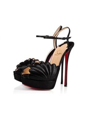 CHRISTIAN LOUBOUTIN - Black Botticella 150 Platform Pumps 38